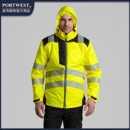 Portwest波伟斯特 防风防雨防寒反光服分段式逆向反光带 Ezee Zip 专利拉链T400