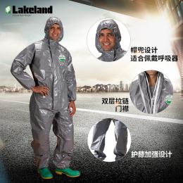 雷克兰Lakeland CT3S428凯麦斯连体带帽高危害化学品防护服