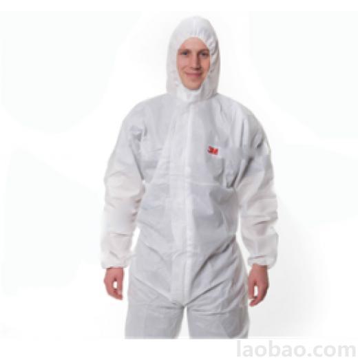 3M 4515 白色带帽连体防护服XL