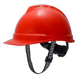 MSA/梅思安 V-Gard500 PE豪华型有孔安全帽 一指键帽衬