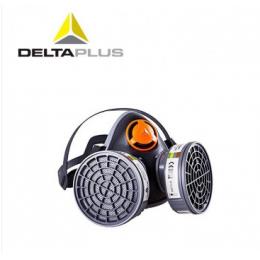 代尔塔DeltaPlus 105014 半面具 化工喷漆面具 防颗粒物双滤盒面具