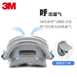 3M 防尘面具硅胶N95口罩