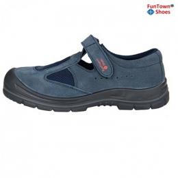 范特仕Funtownshoes 6207 优质灰色反绒牛皮防砸防滑防静电安全鞋