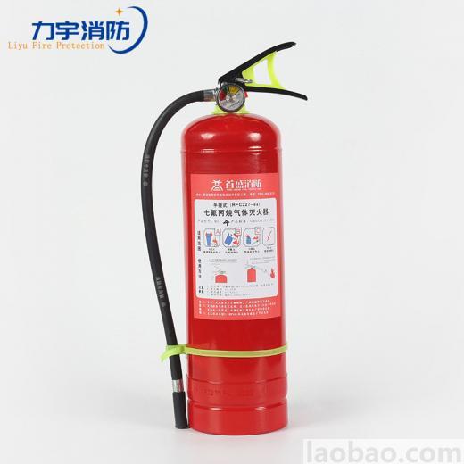 力宇消防 手提式七氟丙烷灭火器店用批发1公斤-8公斤洁净气体灭火