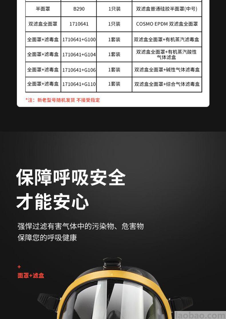 霍尼韦尔Honeywell经济型硅胶双滤盒半面罩B290
